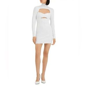 Hervé Leger Velvet Micro Stitch Long Sleeve Party Dress Size Small NWT